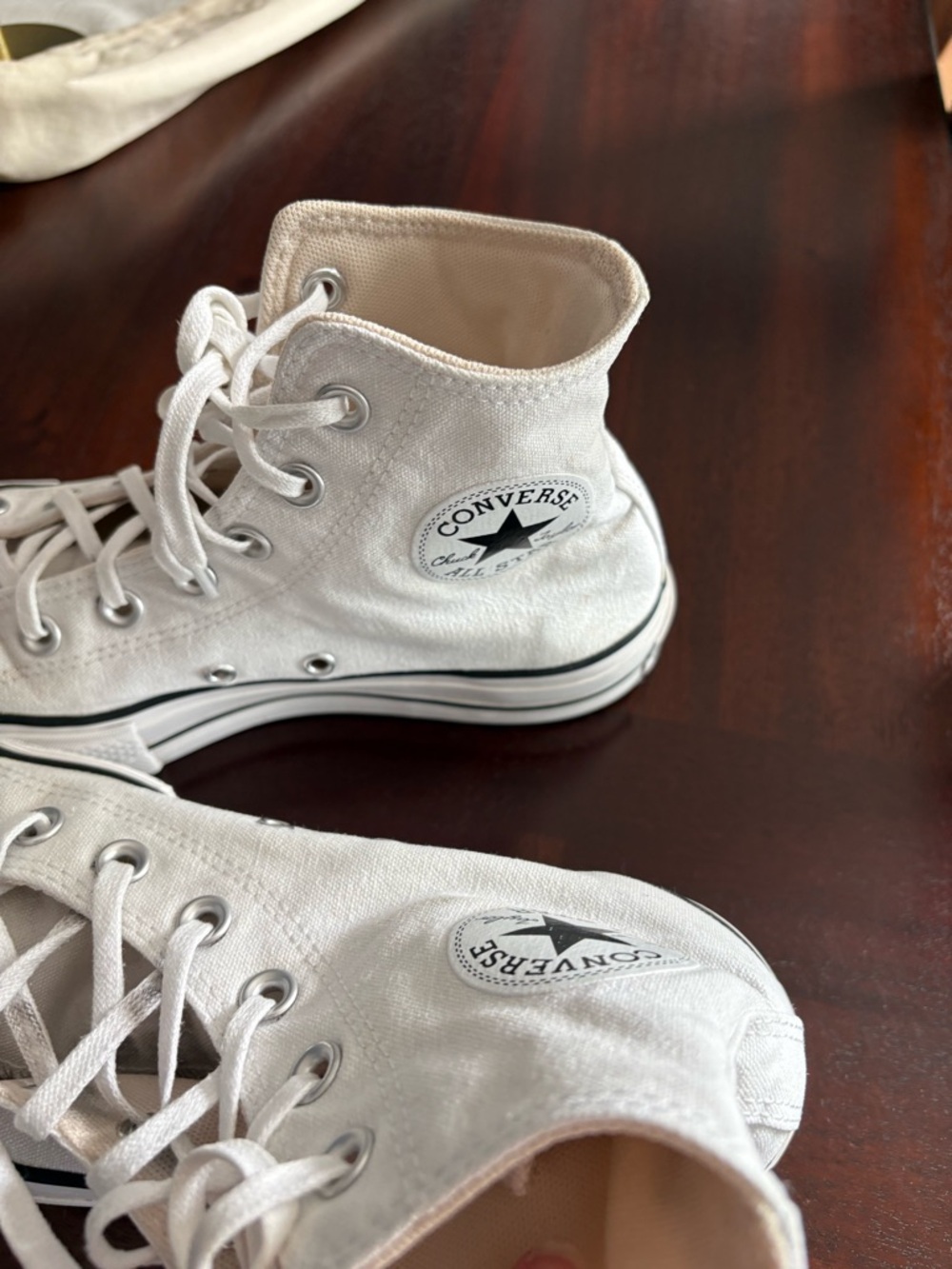 Converse White High-Top Platform Sneakers - Picture 11 of 11